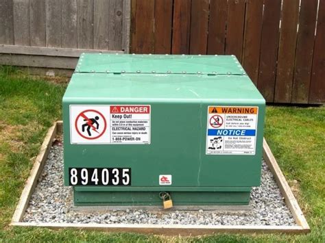 electric box damaged by car accident in the front yard|electrical transformer boxes in yard.